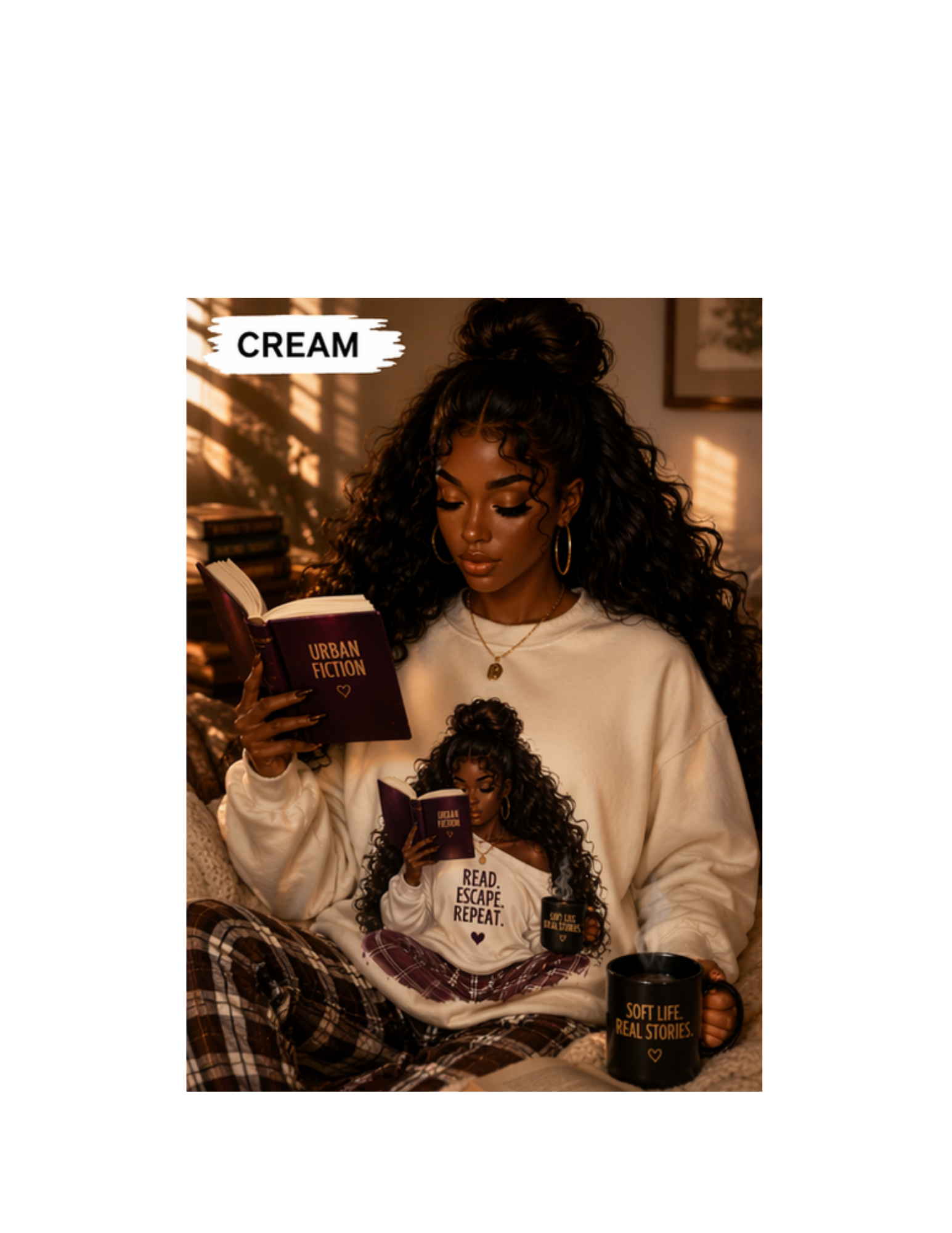 Read. Escape. Repeat. Tee 📖✨ | Bookish Girl Shirt | Cozy Reader Aesthetic