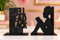 Black Girl Reading + Well Read Black Girl Bookend Set