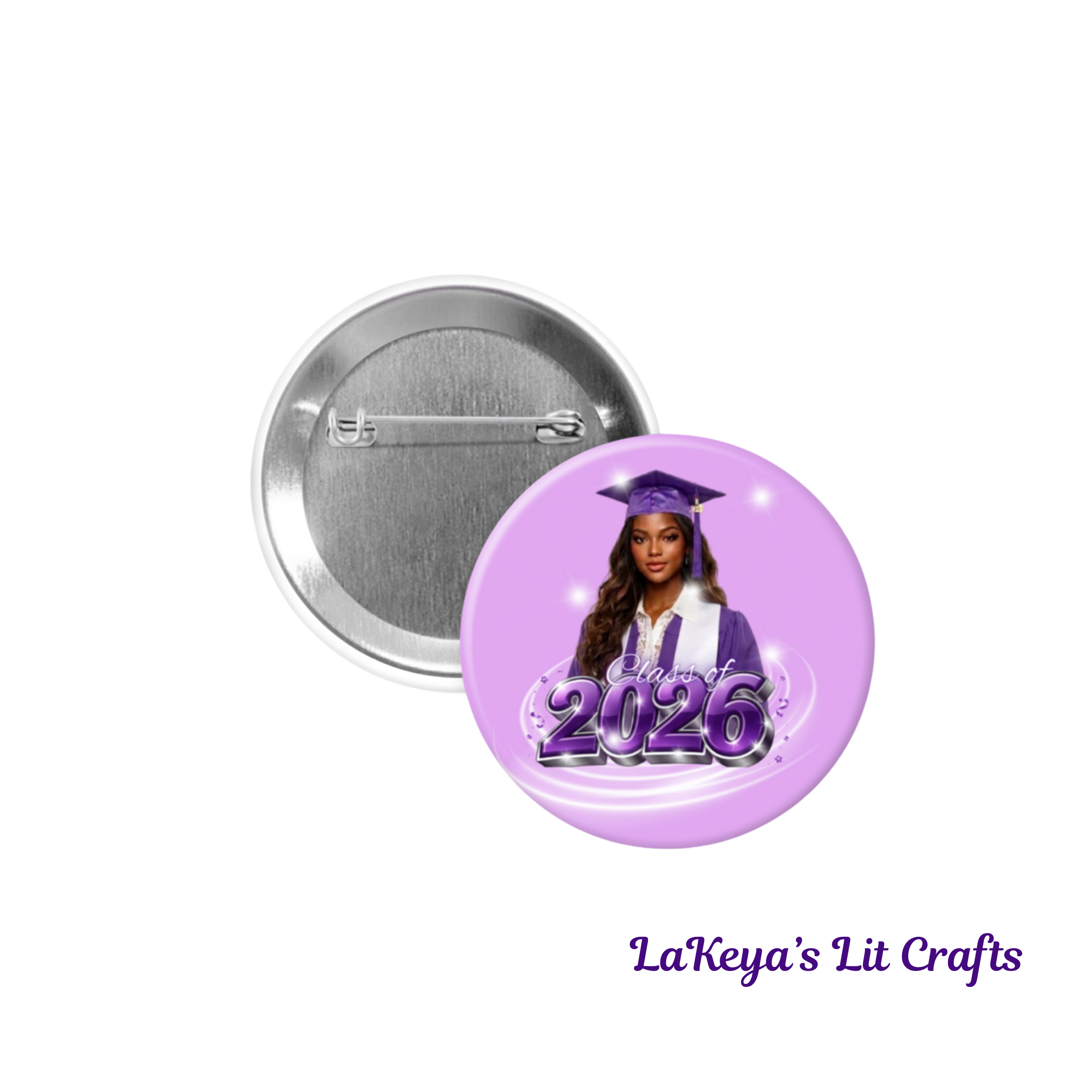 Royalty Era Fan + Button Duo — Custom Print & Ship