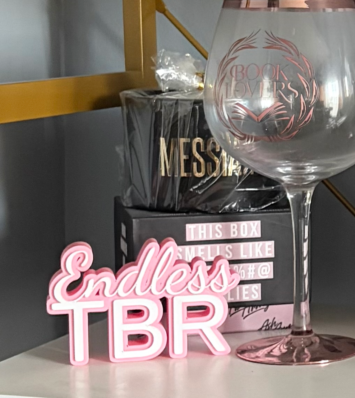 Endless TBR Shelf Sign