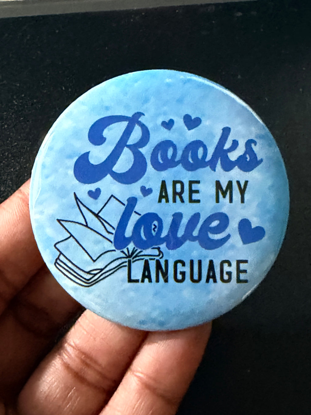 Books Are My Love Language Button