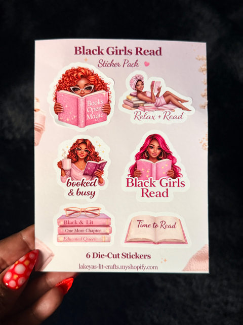 Black Girls Read 💕 | 6-Piece Sticker Pack