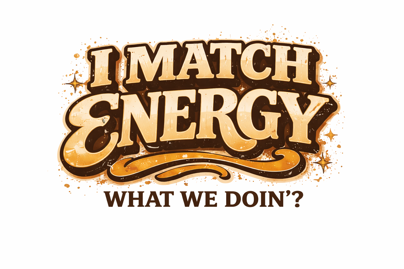 I Match Energy Shirt | What We Doin' Today Tee | Funny Attitude Graphic Tee | Vintage Streetwear Shirt | Women's Statement Tee