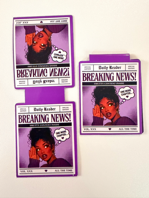 Daily Reader Bookmark – One More Chapter Edition 💜