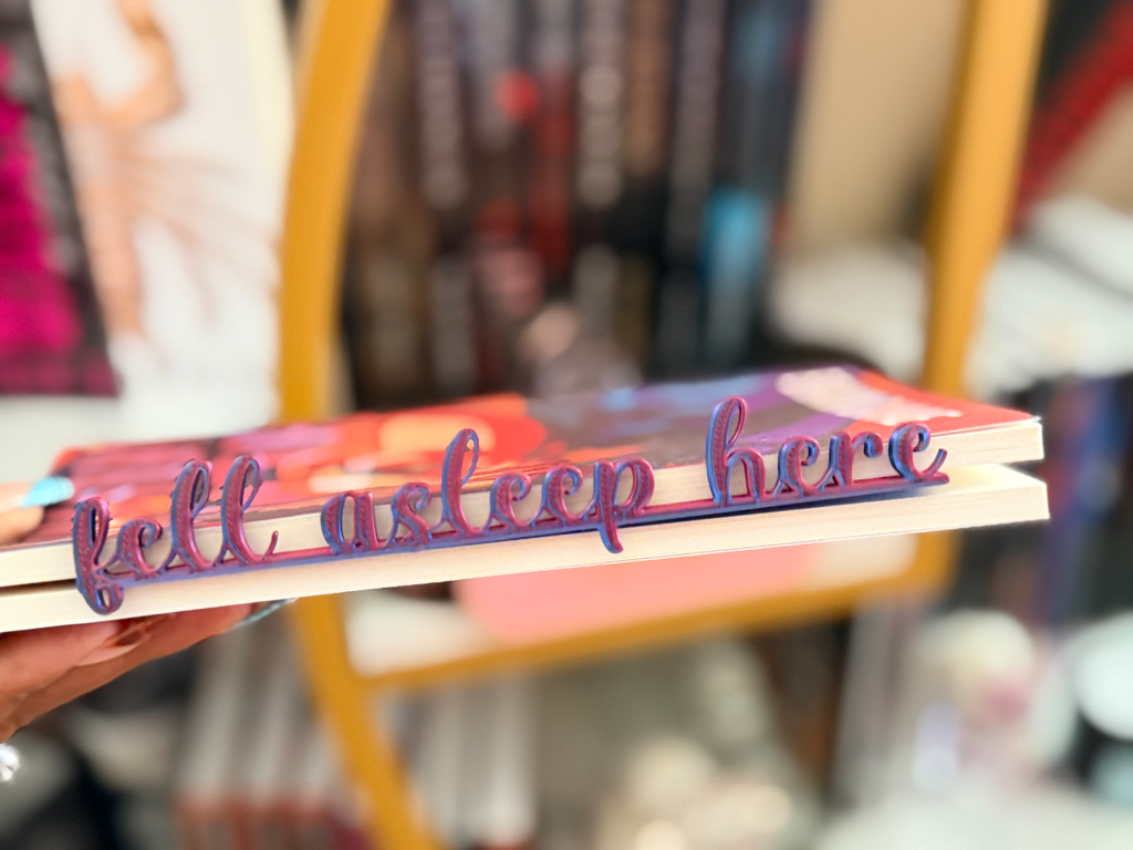 Fell Asleep Here Bookmark Insert ✨📚