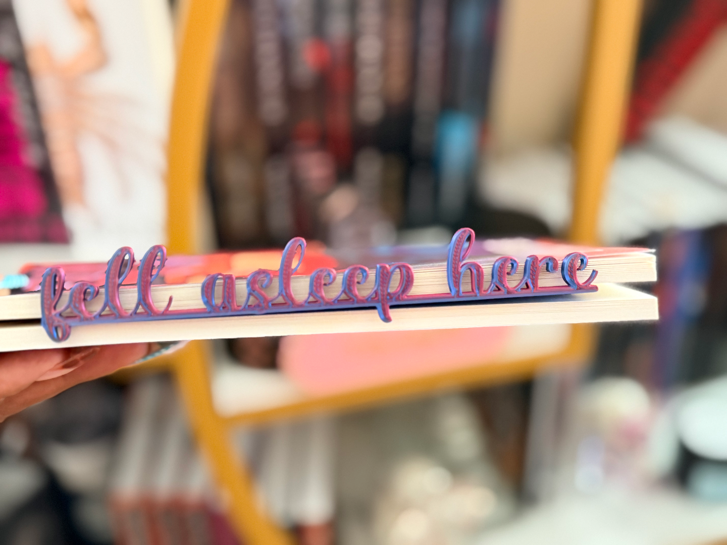 Fell Asleep Here Bookmark Insert ✨📚