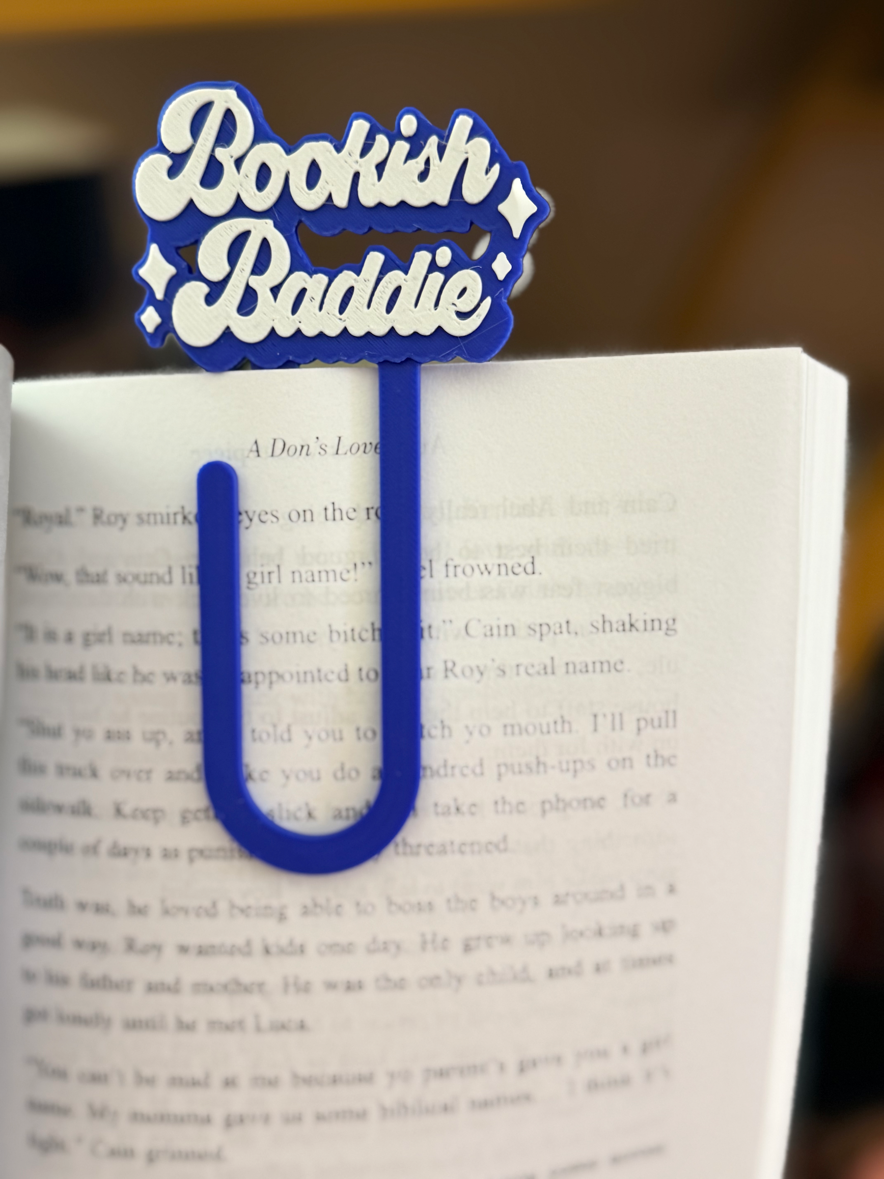Bookish Baddie Paperclip Bookmark ✨📚 | 3D Printed Oversized Clip