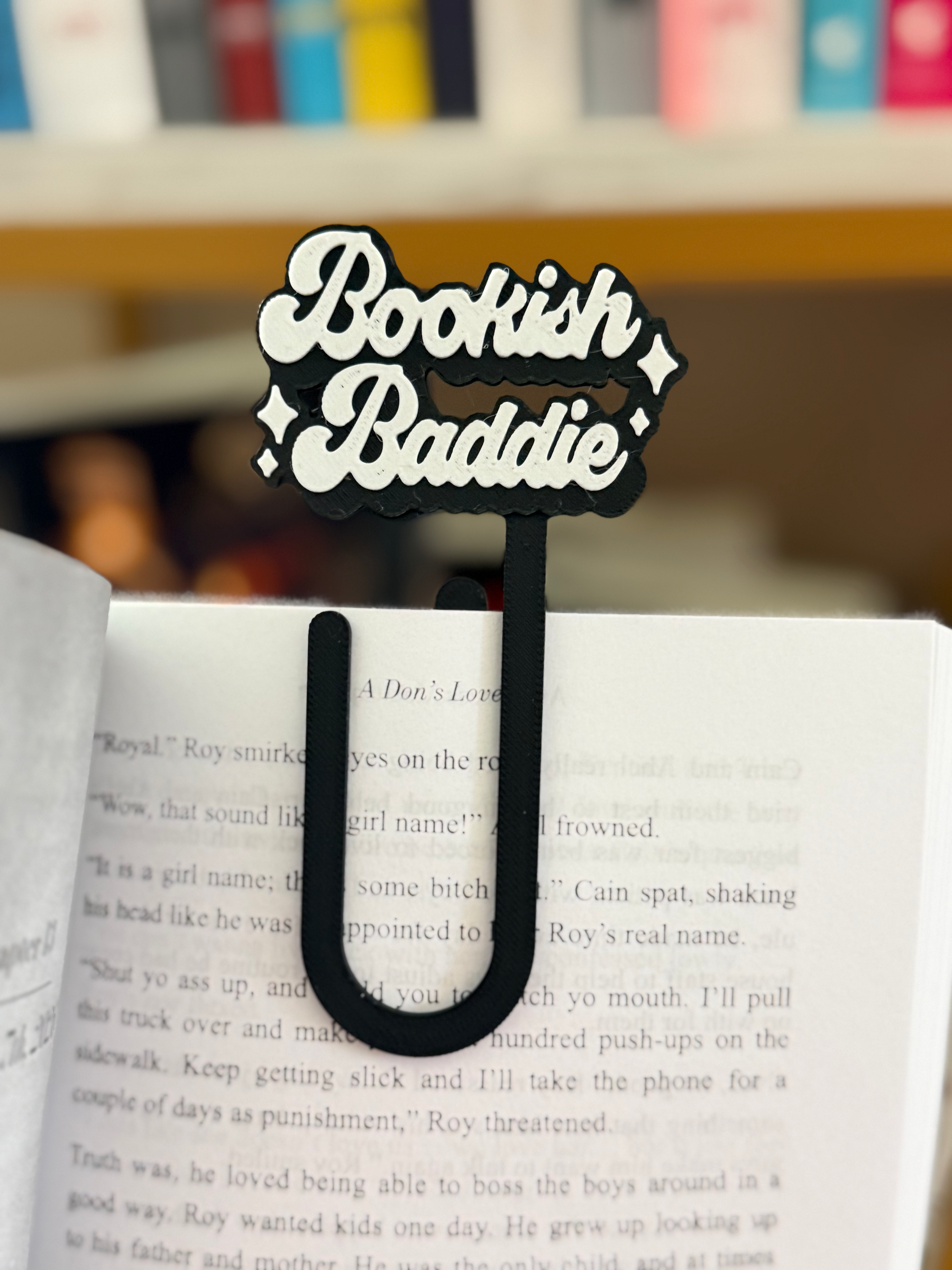 Bookish Baddie Paperclip Bookmark ✨📚 | 3D Printed Oversized Clip