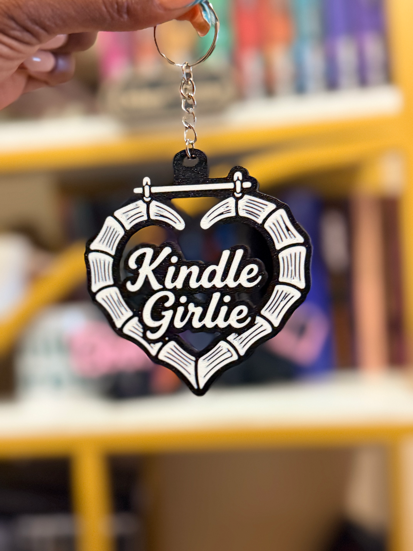 3D Printed Book Girlie Keychain ✨ | Kindle Girlie | Audiobook Girlie | LayeredBookTok Reader Charm