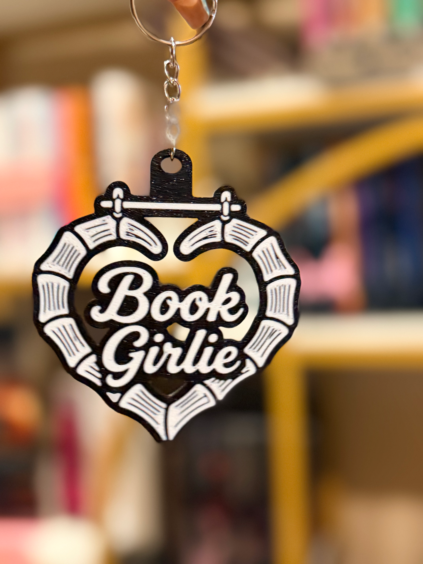 3D Printed Book Girlie Keychain ✨ | Kindle Girlie | Audiobook Girlie | LayeredBookTok Reader Charm