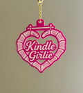 3D Printed Kindle Girlie Keychain ✨ | Magenta & White | BookTok Reader Charm