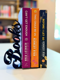 Book Lover Decorative Bookend ✨ | 3D Printed Script Design | Bookshelf Decor