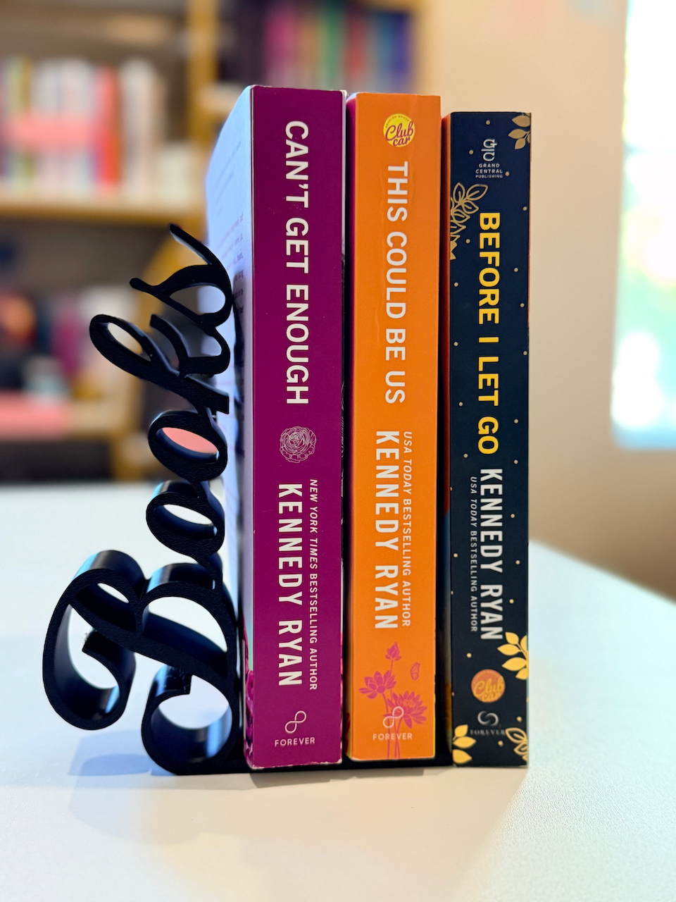 Book Lover Decorative Bookend ✨ | 3D Printed Script Design | Bookshelf Decor