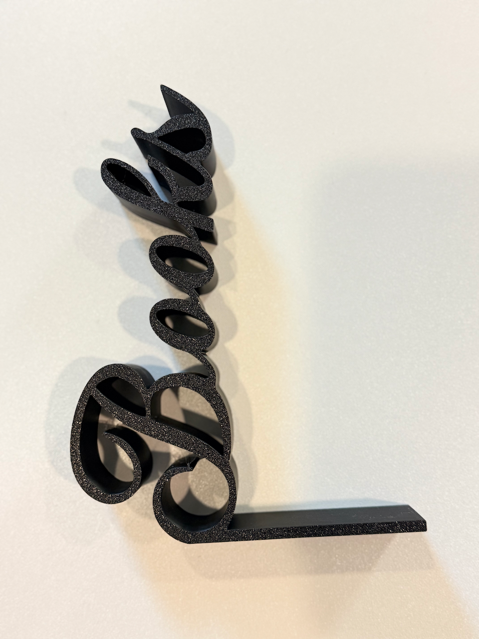 Book Lover Decorative Bookend ✨ | 3D Printed Script Design | Bookshelf Decor