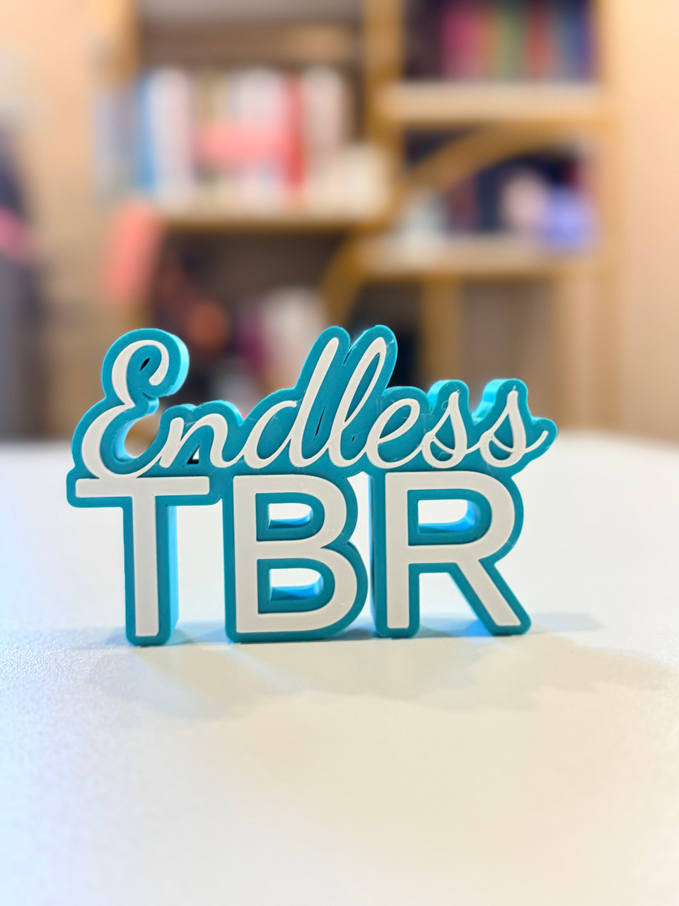 Endless TBR Shelf Sign