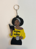 Reading Is Power Keychain | 3D Printed Bookish Accessory