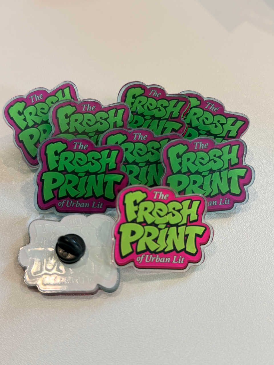 The Fresh Print of Urban Lit 📚 | Acrylic Pin | Urban Fiction Reader Gift