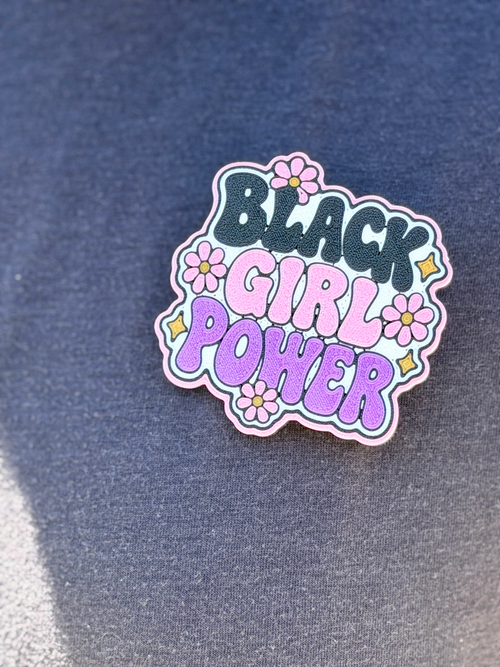 Black Girl Power Pin 🖤💫 | 3D Printed Statement Pin | Black Girl Magic Gift