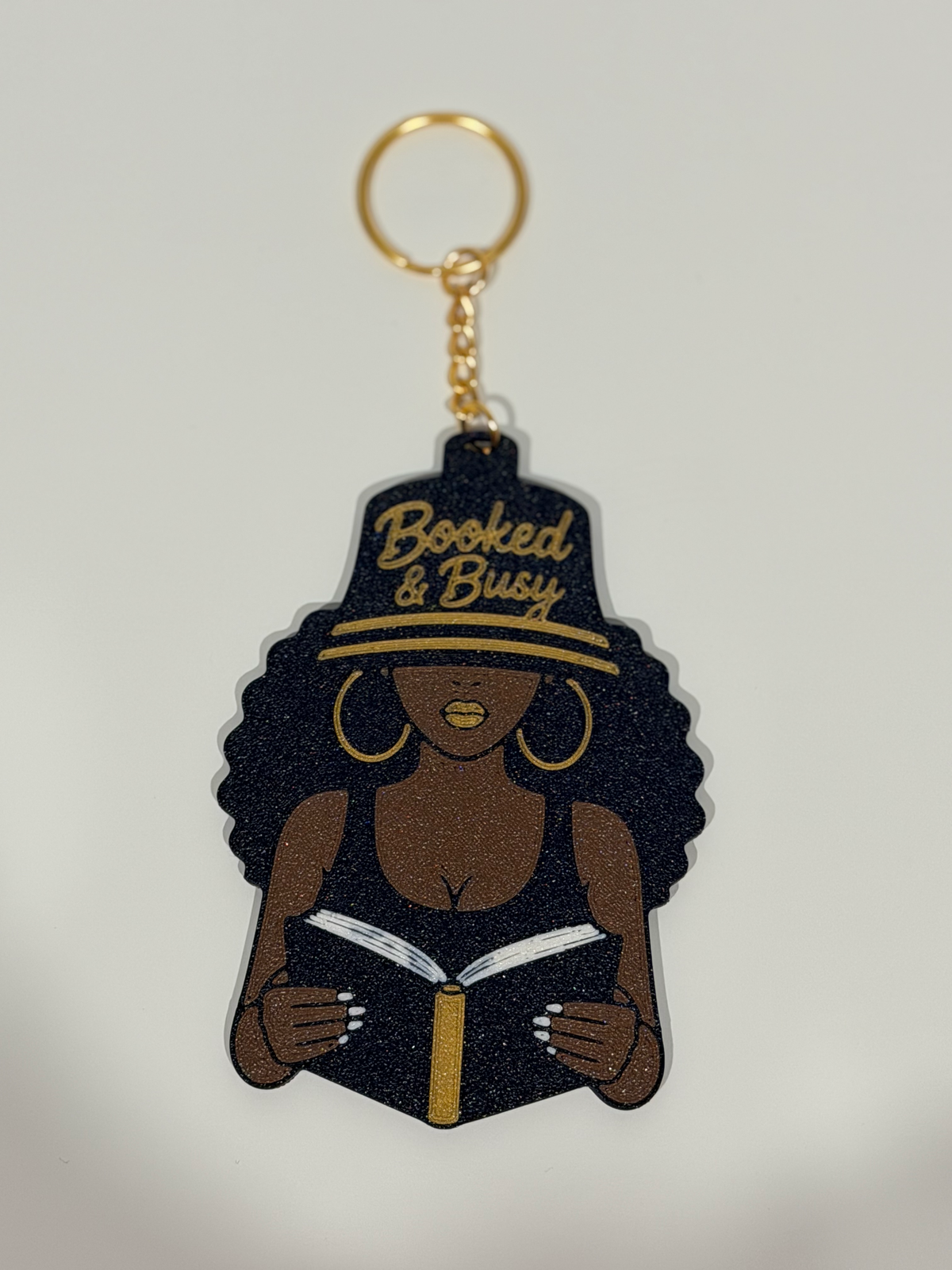 Booked & Busy Reader Keychain 📚 | 3D Printed BookTok Accessory