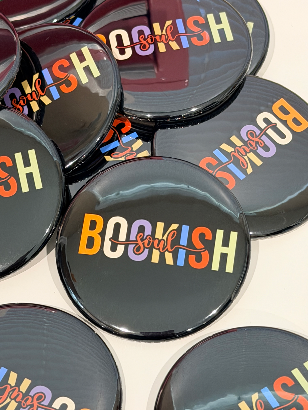 Bookish Soul Button 2.25" – Multicolor