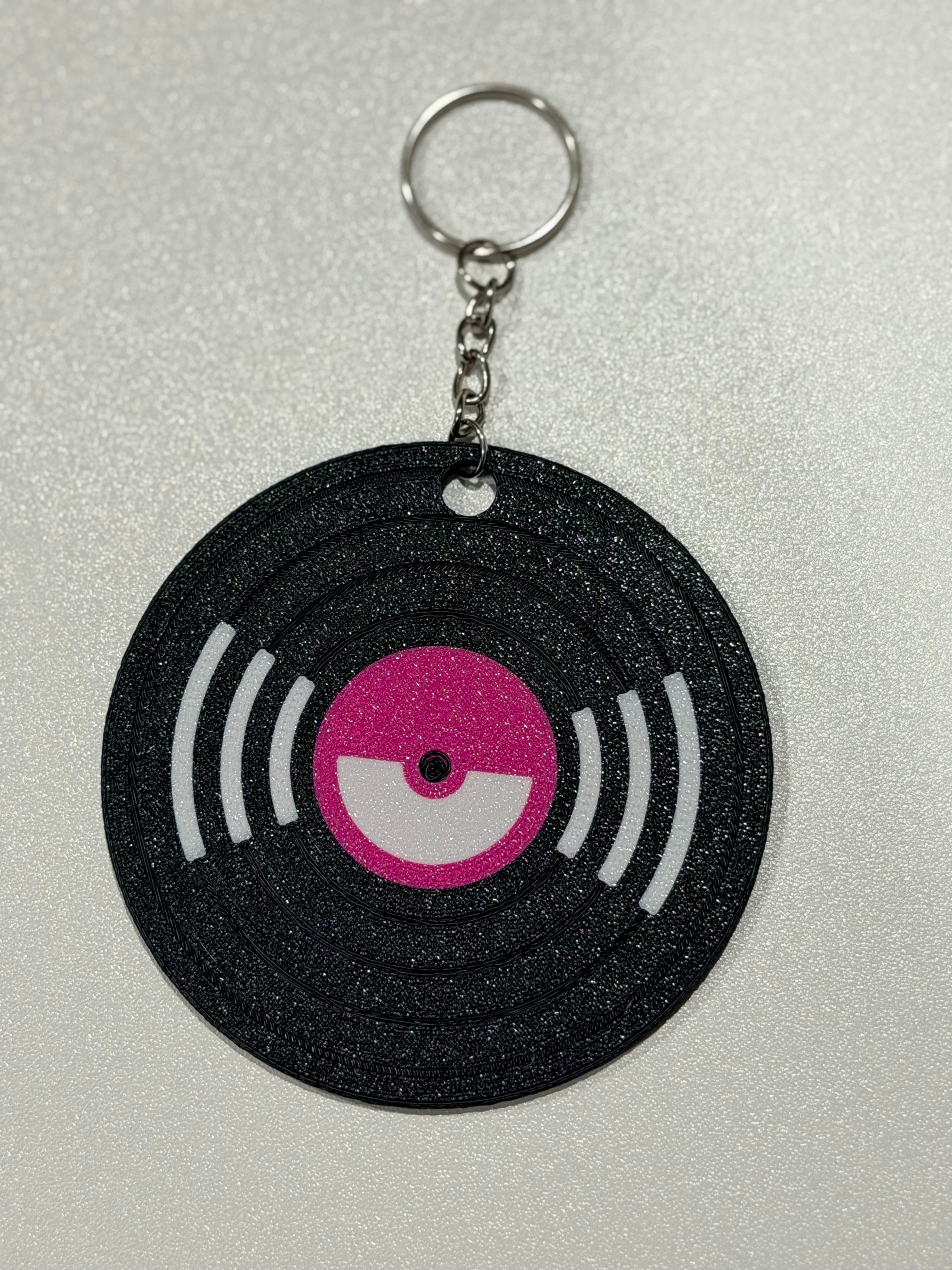 Custom NFC Vinyl Record Keychain 🎵 | Tap & Share | Personalized Link Charm