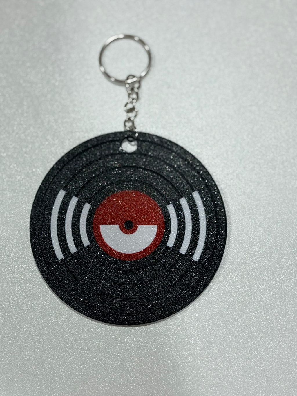 Custom NFC Vinyl Record Keychain 🎵 | Tap & Share | Personalized Link Charm