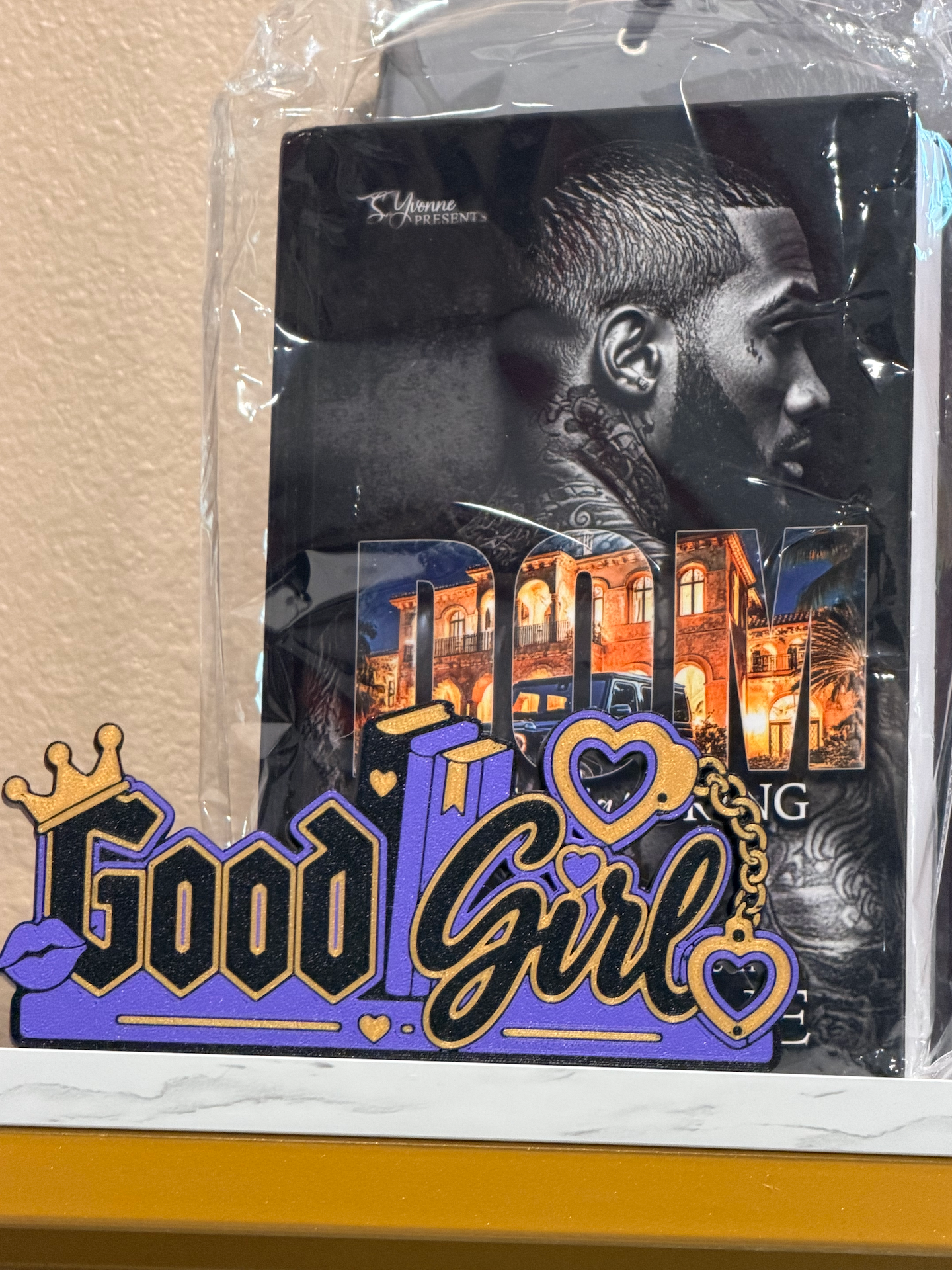 Good Girl 3D Bookshelf Sign 👑📚 | Freestanding Romance Reader Decor