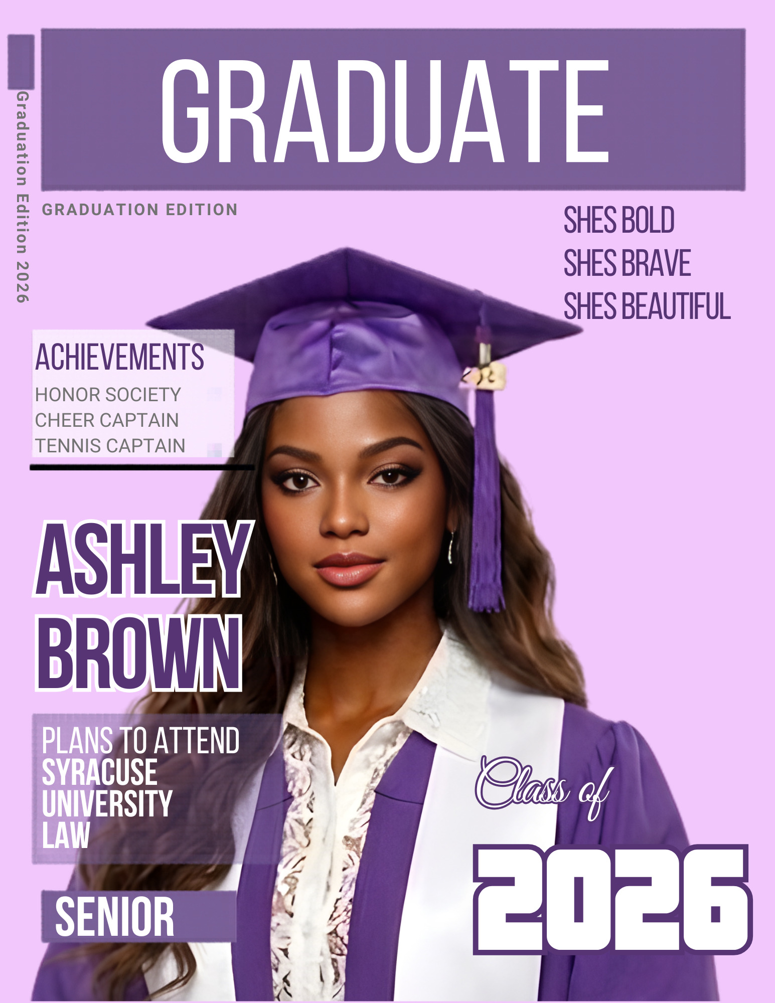Custom Graduation Magazine Cover