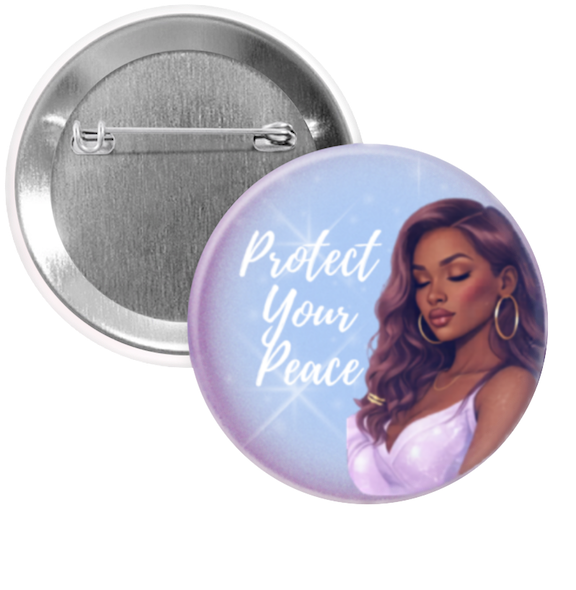 "Protect Your Peace" Pin Button (Soft Life Collection)