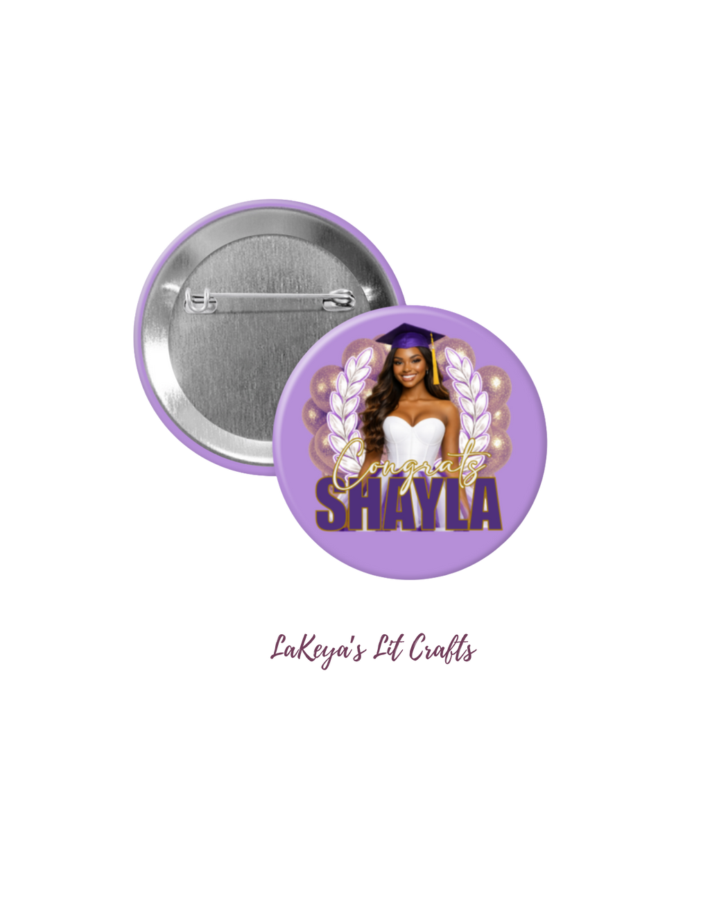 The Fan Favorite Duo — Custom Graduation Fan + Button