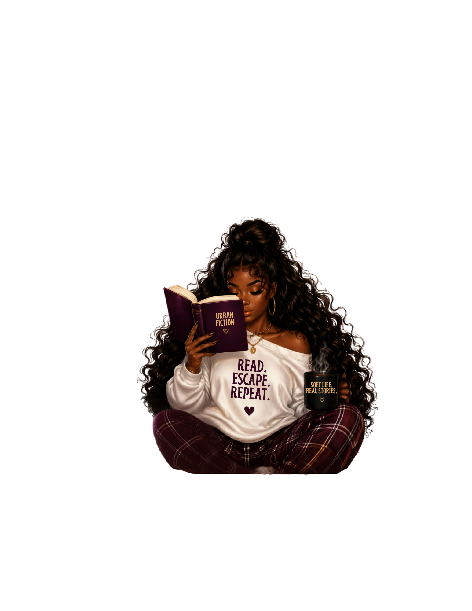 Read. Escape. Repeat. Tee 📖✨ | Bookish Girl Shirt | Cozy Reader Aesthetic
