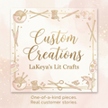 Custom Creations branded illustrated cover for LaKeya’s Lit Crafts