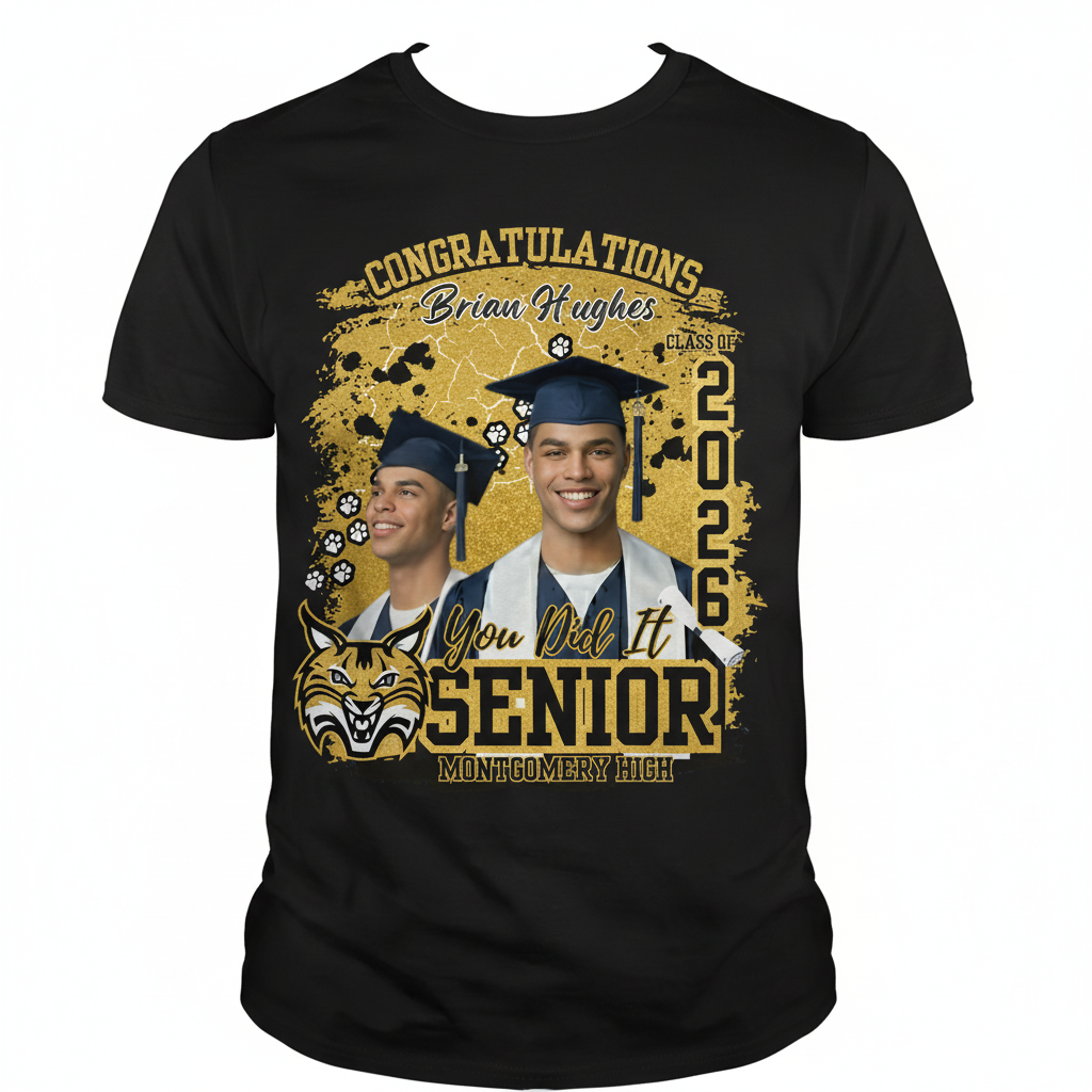 Graduation Shirt - Gold & Black