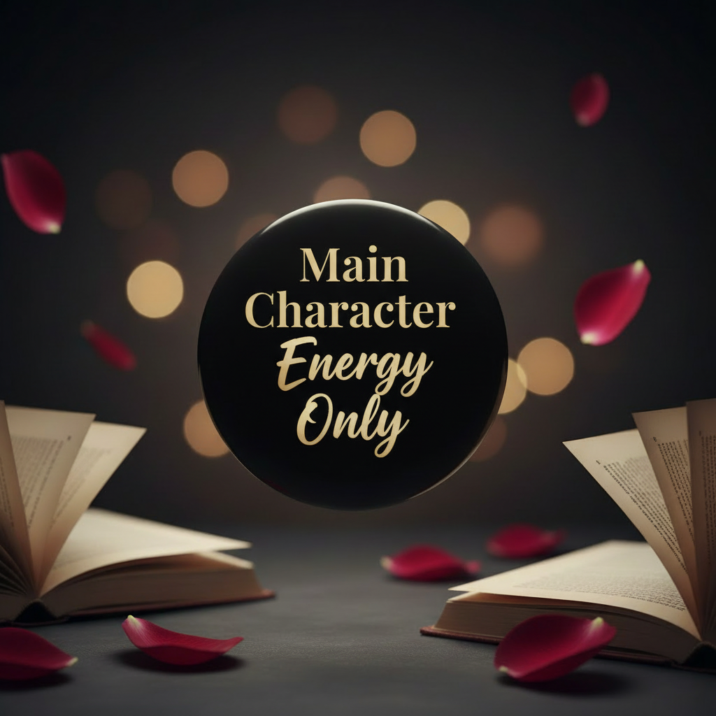 Main Character Energy Only Button Mockup