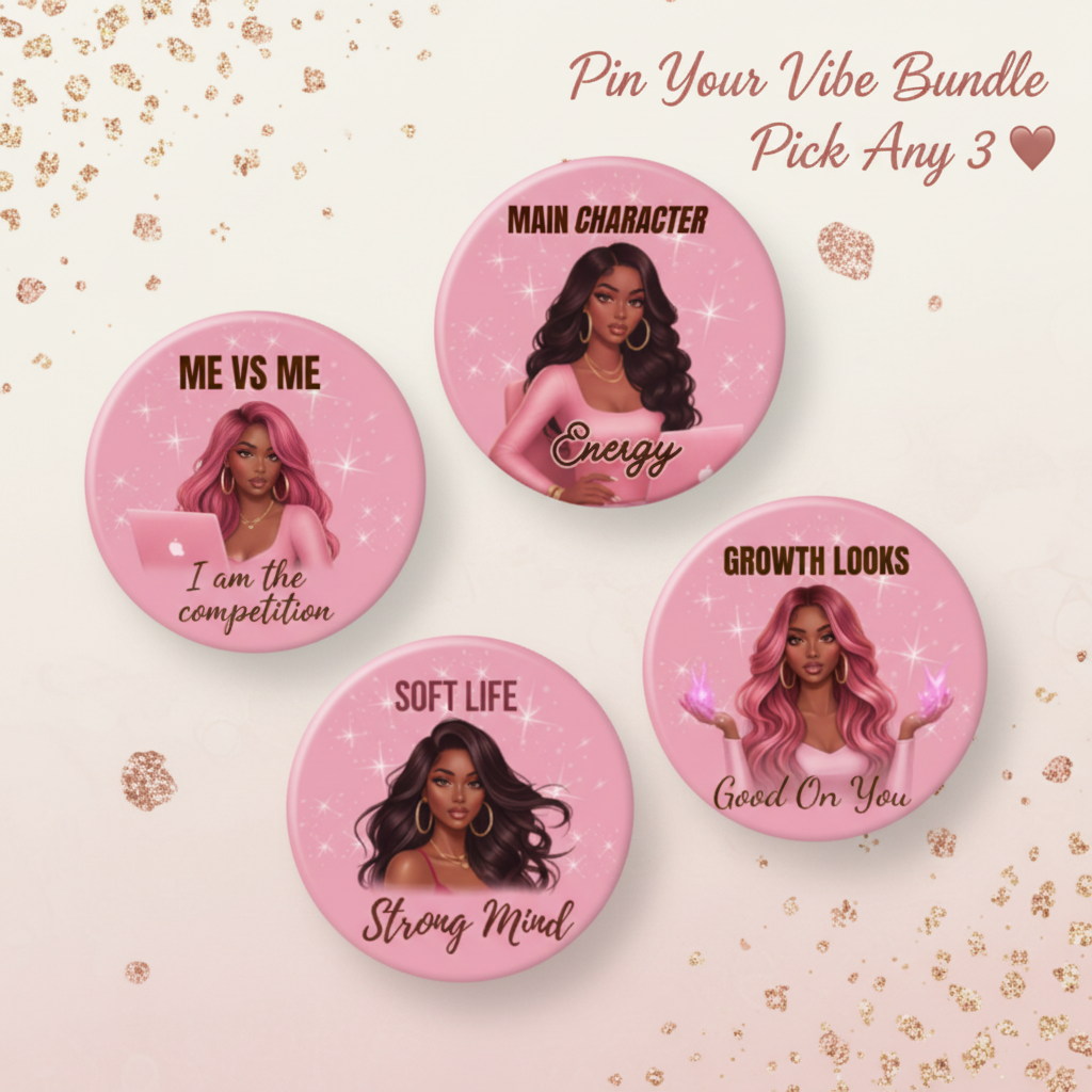 Pin Your Vibe Bundle - All 4 Buttons